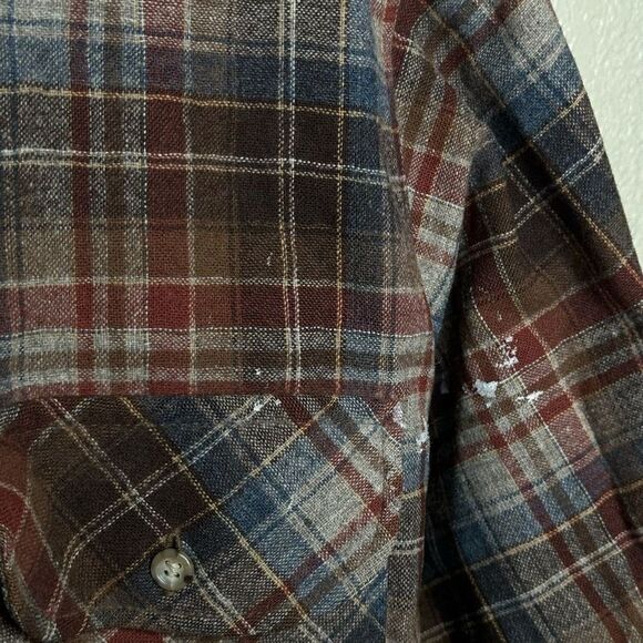 Vtg Pendleton Flannel Button Down Shirt - Picture 5 of 6